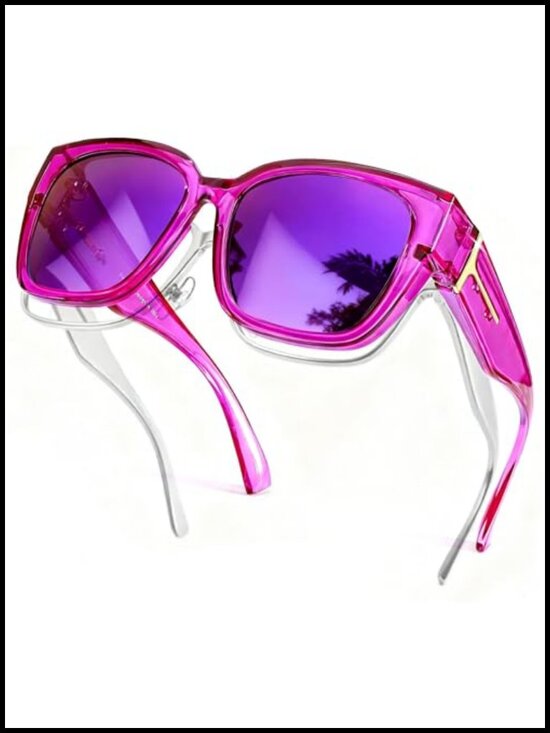 Fit Over Glasses Polarized Sunglasses Oversized Square UV400 Lightweight main image 4